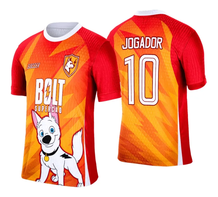 Arte Vetor Camisa Interclasse Bolt Super Cão - 0167
