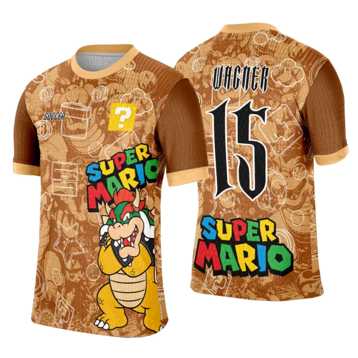 Arte Template Camisa Interclasse Bowser Super Mario Bros - 0128