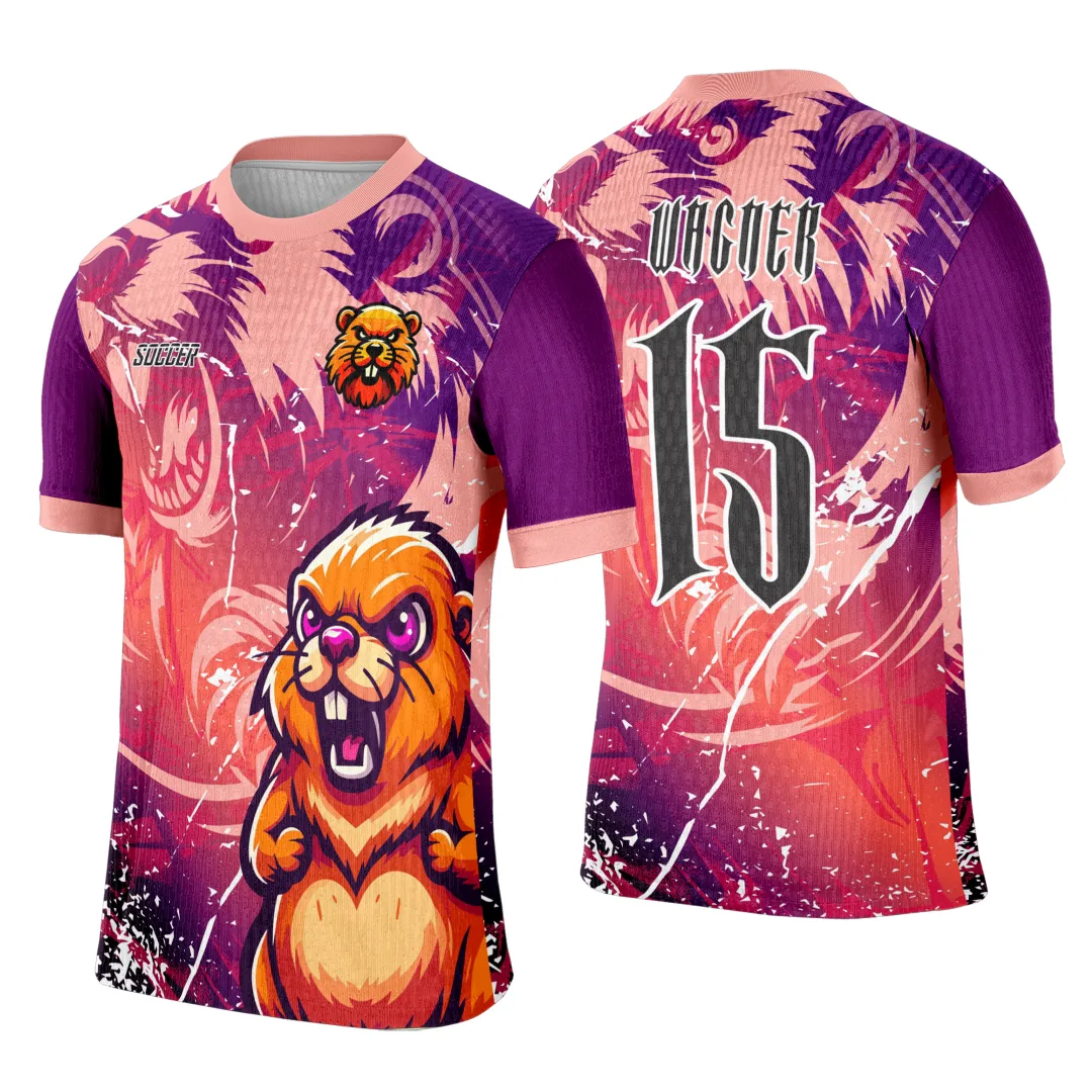 Camiseta unissex preta com logo no peito e estampa grande nas costas, tema Interclasse Castor 0121, perfeita para eventos ou uso casual.