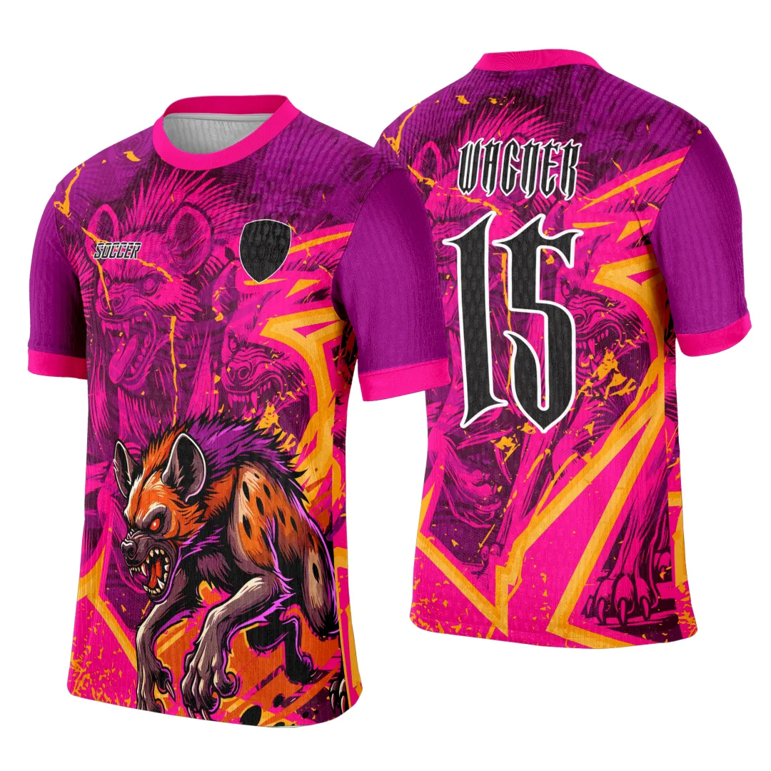 Camiseta unissex preta com logo no peito e estampa grande nas costas do tema Interclasse Iena, design marcante e moderno para todas as ocasiões.