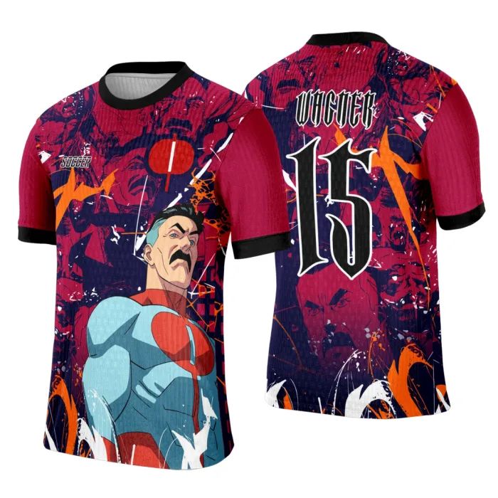 Camiseta unissex preta com logo no peito e estampa grande nas costas com tema Interclasse Omni Manby, perfeita para ocasiões esportivas e eventos escolares.