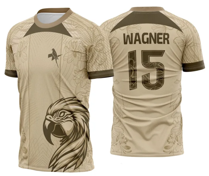 Arte Camisa Interclasse Arara Brasil Bege 2025 - 0075