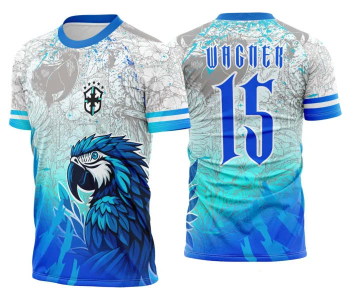 Arte Template Camisa de Interclasse Arara Azul 2025 modelo 2