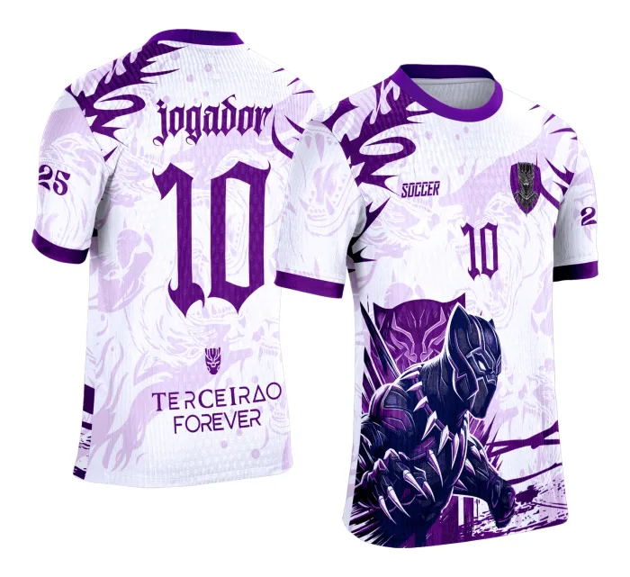 Camisa de Interclasse Pantera Negra 2025 - Arte Vetor Template