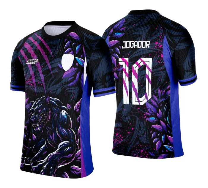 Camisa de Interclasse Pantera Negra 2025 - Arte Vetor Template modelo 2