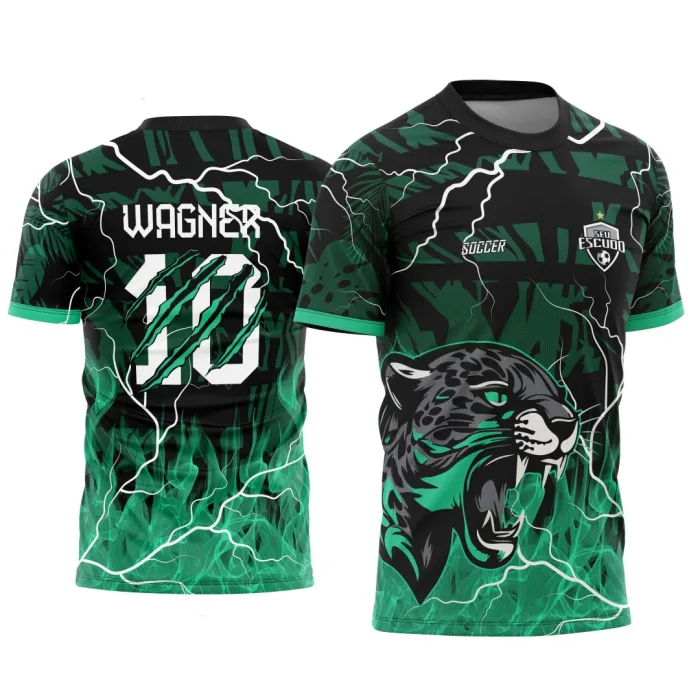 Arte Vetor Camisa Interclasse Onça Pantera Negra 2025 modelo 4