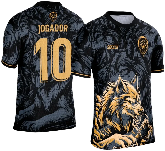 Arte Vetor Camisa de Interclasse Lobo 2025 modelo 2