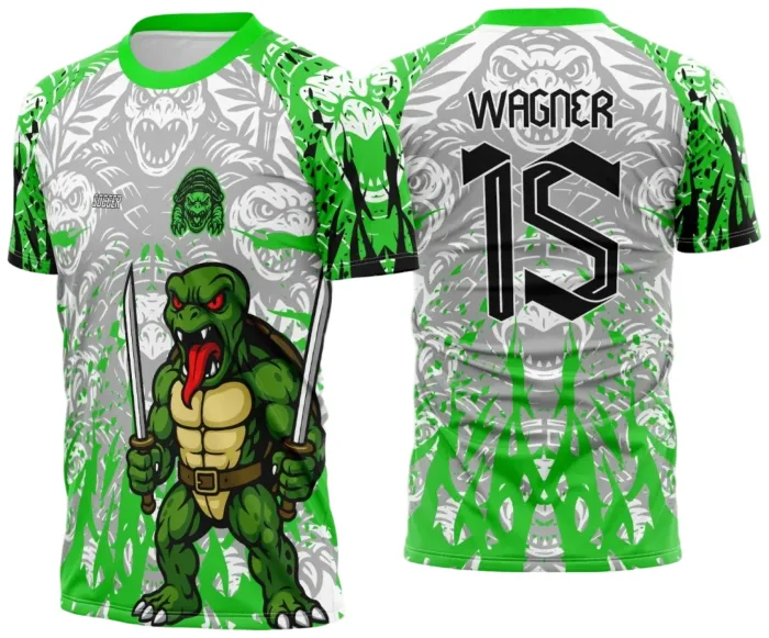 Arte Vetor Camisa de Interclasse Tartaruga Ninja 2025 modelo 3