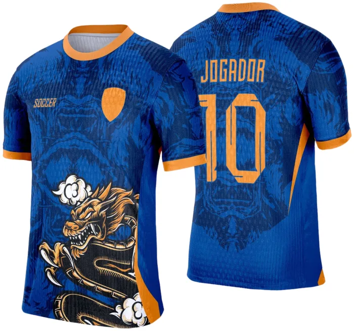 Arte Vetor Camisa de Interclasse Escolar 2025: DRAGÃO modelo 3