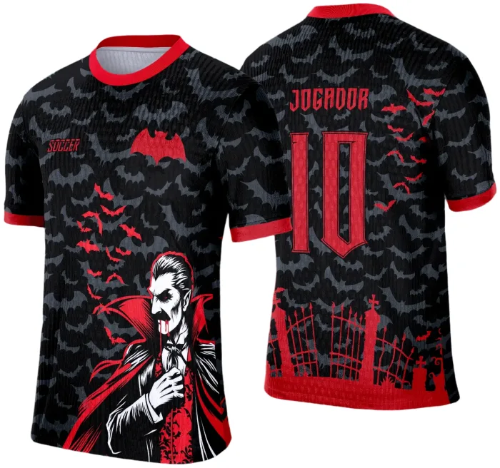 Arte Vetor Camisa de Interclasse Escolar 2025: Drácula