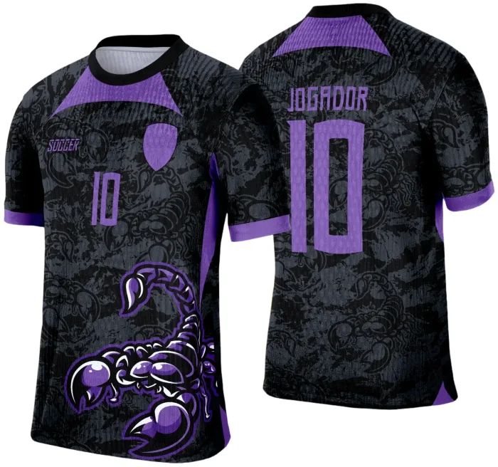 Arte Vetor Camisa de Interclasse 2025: Escorpião Roxo
