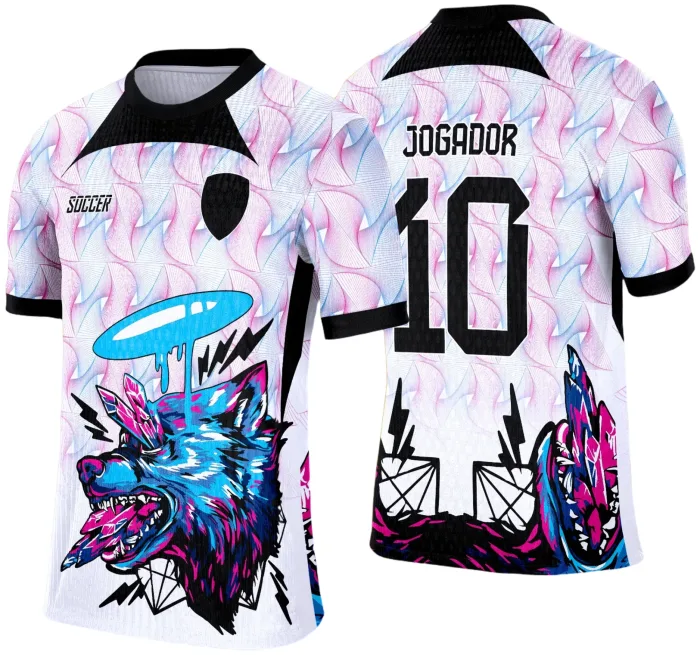 Arte Vetor Camisa de Interclasse 2025: Lobo modelo 2