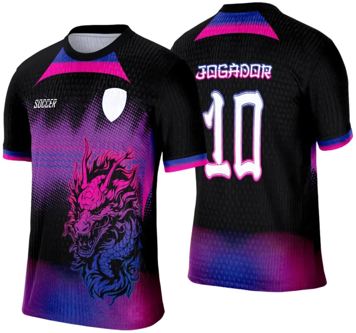 Arte Vetor Camisa de Interclasse 2025: Dragão Roxo