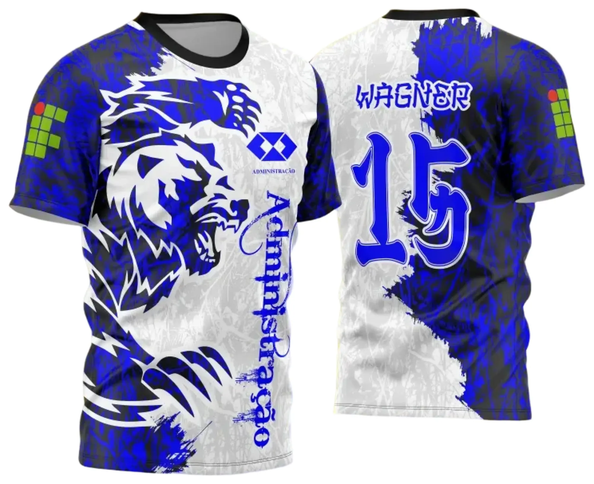 Camiseta unissex preta com logo no peito e estampa grande nas costas mostrando o tema Interclasse Urso Feroz 2025 Modelo 7, ideal para quem busca estilo marcante e moderno.