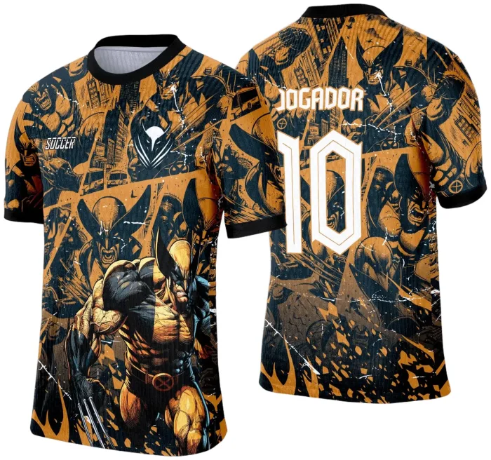 Arte Template Camisa Amarela de Interclasse 2025 - Wolverine