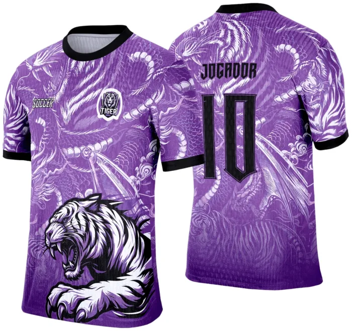 Camisa Lilas de Interclasse 2025 Tigre Branco