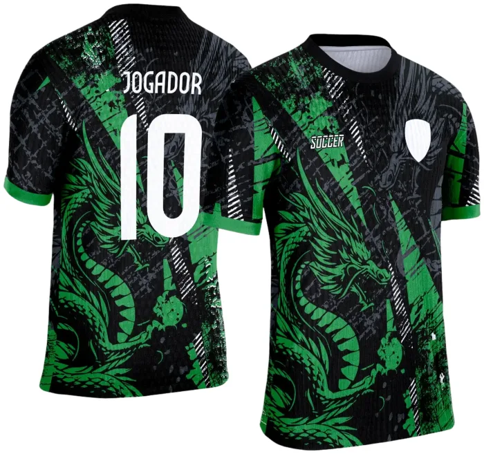 Arte Template Camisa de Interclasse 2025 | Dragão Verde