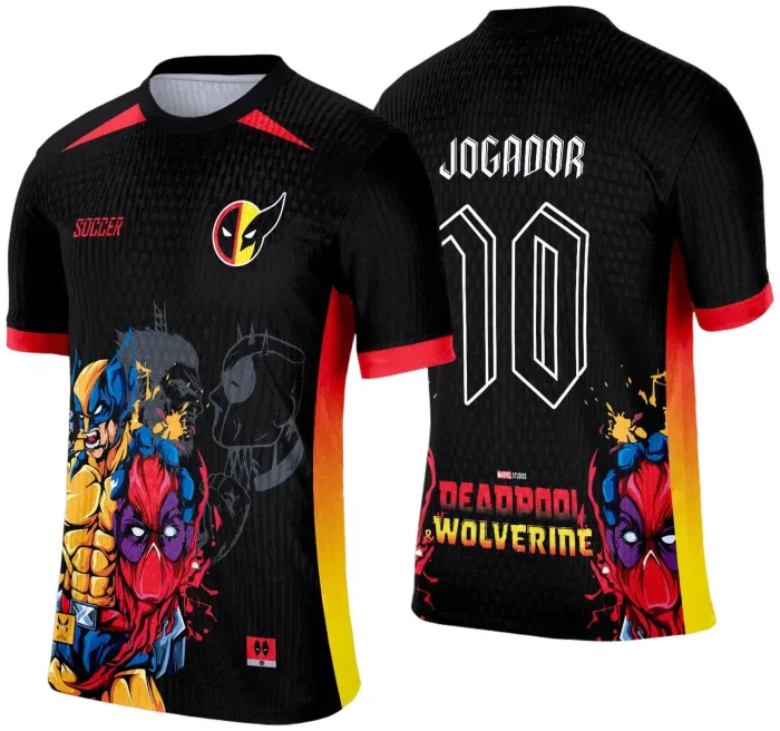 Arte Template Camisa de Interclasse 2025 | Deadpool x Wolverine