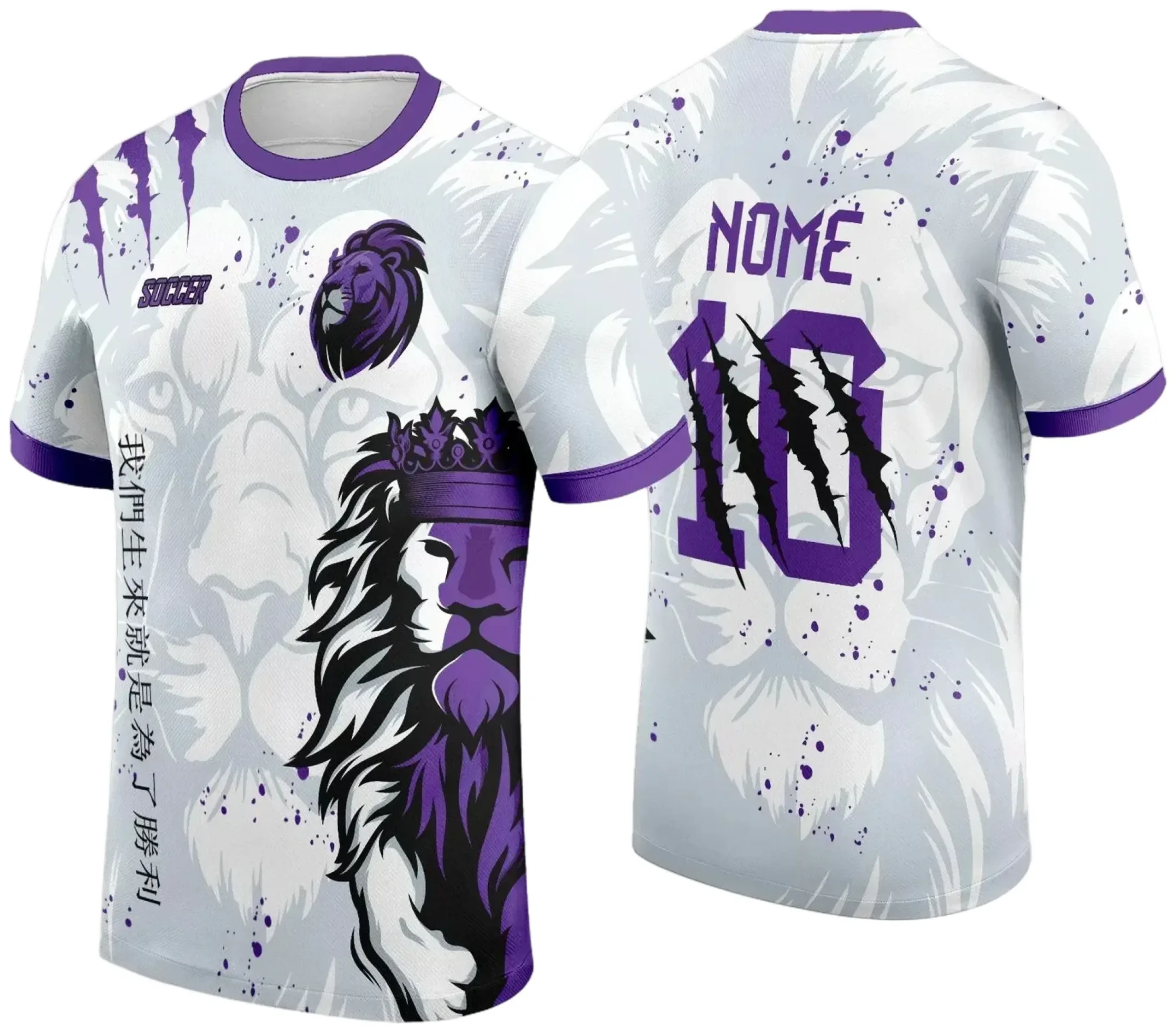 Camiseta unissex preta com logo no peito e estampa grande nas costas com tema Leão InterClasse 2025, estilo marcante e moderna, perfeita para fãs e participantes do evento.