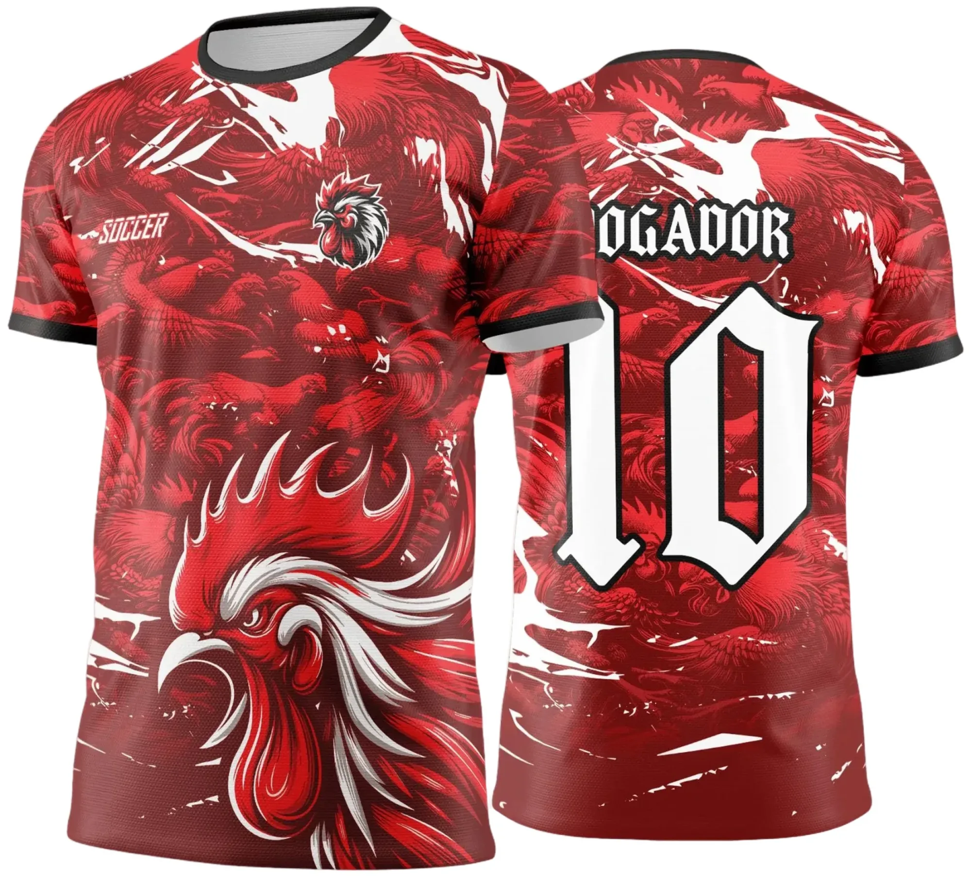 Camiseta unissex preta com logo no peito e estampa grande nas costas inspirada no Interclasse Galo 2025, perfeita para torcedores que querem mostrar sua paixão com estilo.