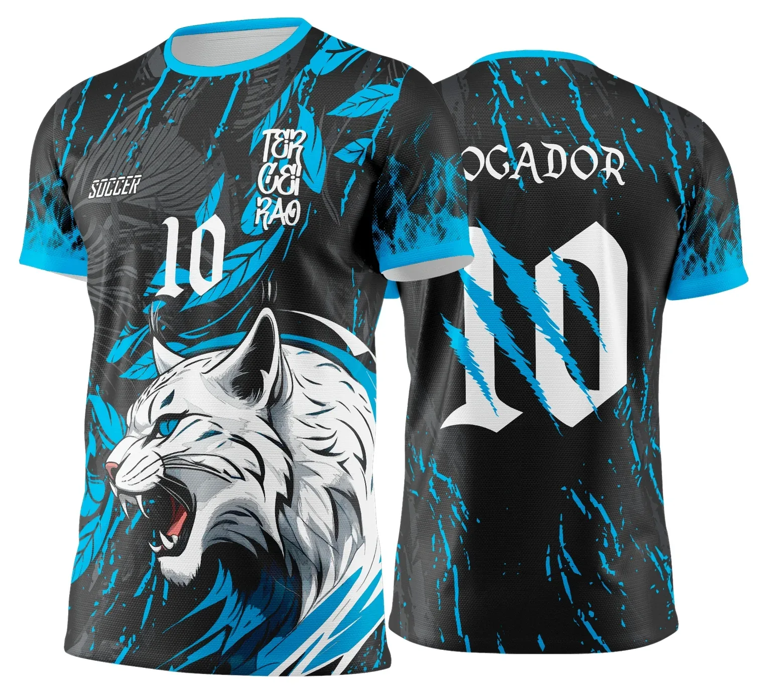 Camiseta unissex preta com logo no peito e estampa grande nas costas do Interclasse LINCE Terceirão, em preto e azul, perfeita para os Jogos Internos 2026.