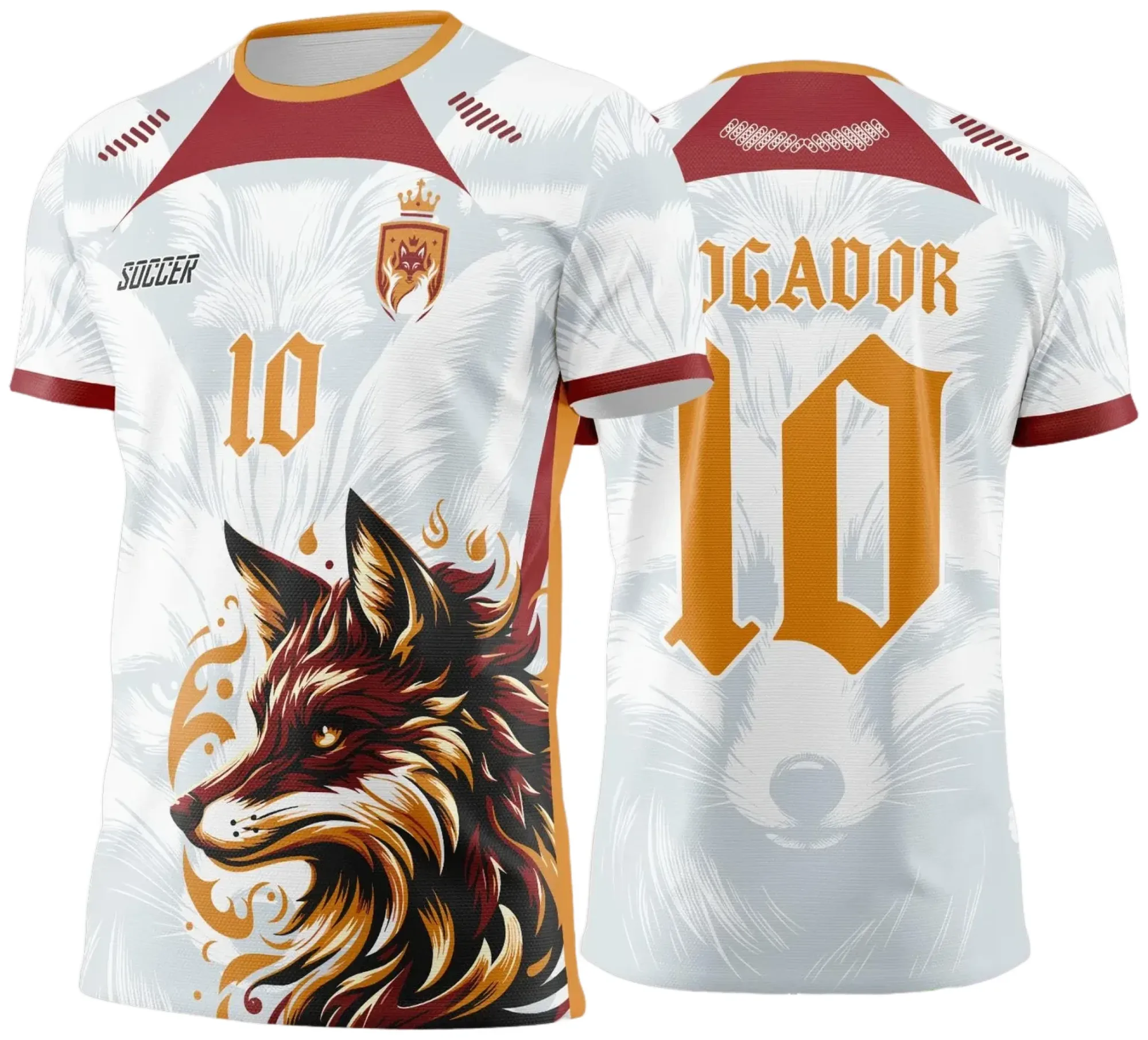 Camisa unissex preta com logo no peito e estampa grande nas costas inspirada no evento Jogos Internos 2024 2025 Raposa Branca, ideal para quem busca estilo e conforto em camiseta temática.