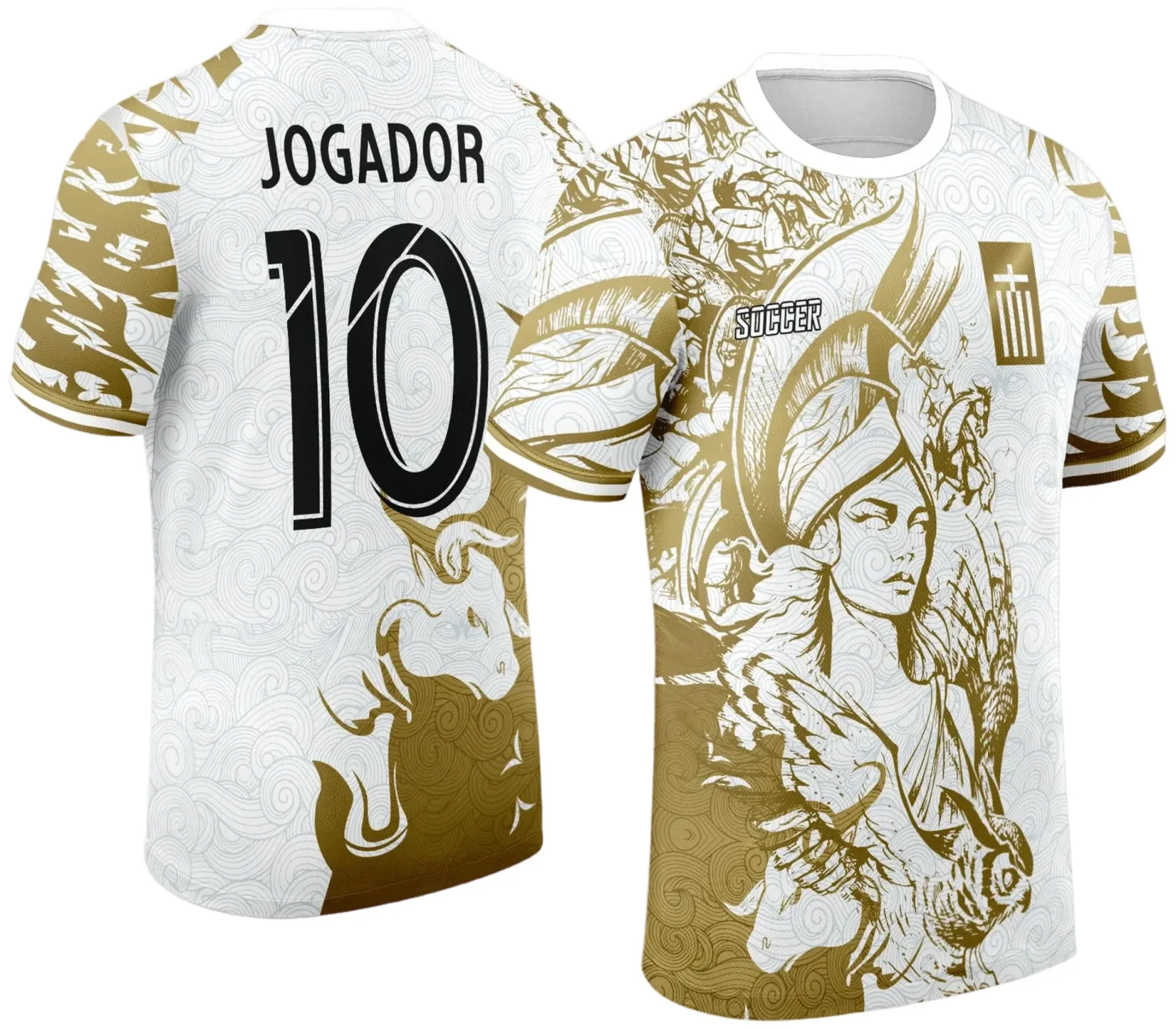 Camiseta unissex preta com logo no peito e estampa grande nas costas com tema de Interclasse Jogos Internos Atena 2024, ideal para eventos esportivos e confraternizações escolares.