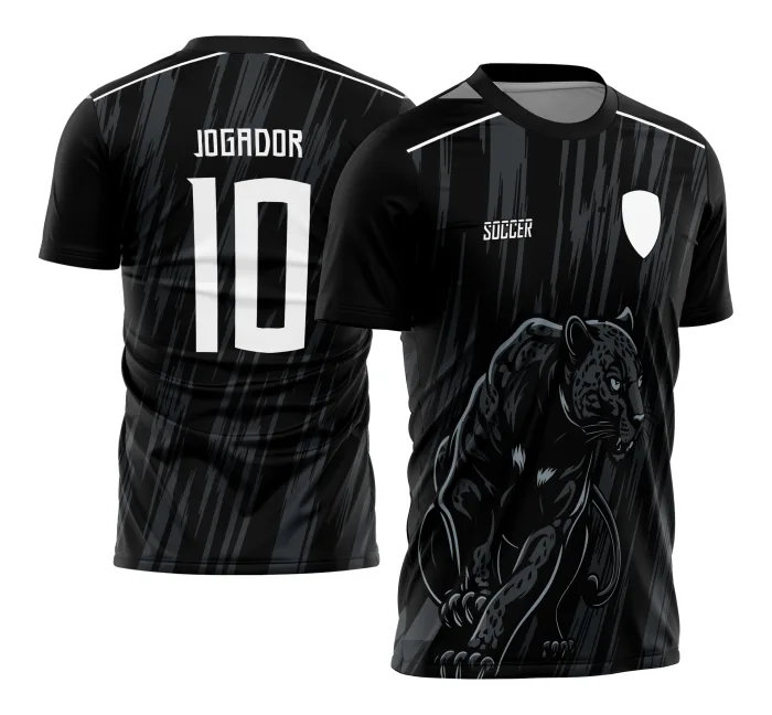 Arte Vetor Camisa para InterClasse Pantera Negra Fundo Rajado 2023
