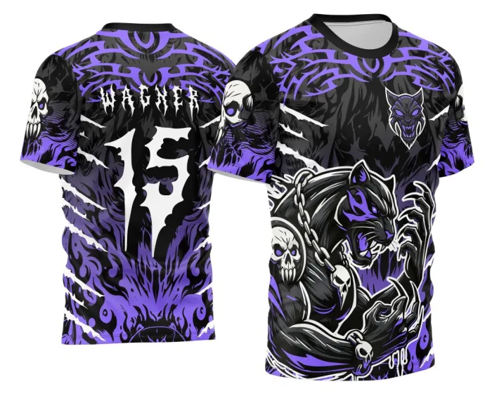 Arte Vetor Camisa de Interclasse Pantera Dark 2024 - 2025 modelo 2