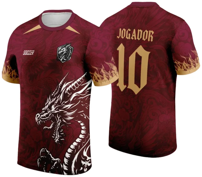 Arte Vetor Camisa de Interclasse Dragão 2024 - 2025 modelo 8
