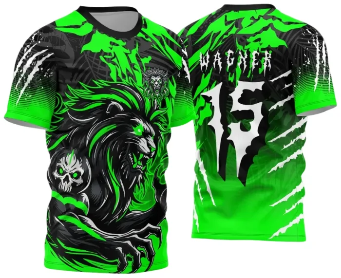 Arte Vetor Camisa de Interclasse Leão Verde 2024 - 2025 modelo 2